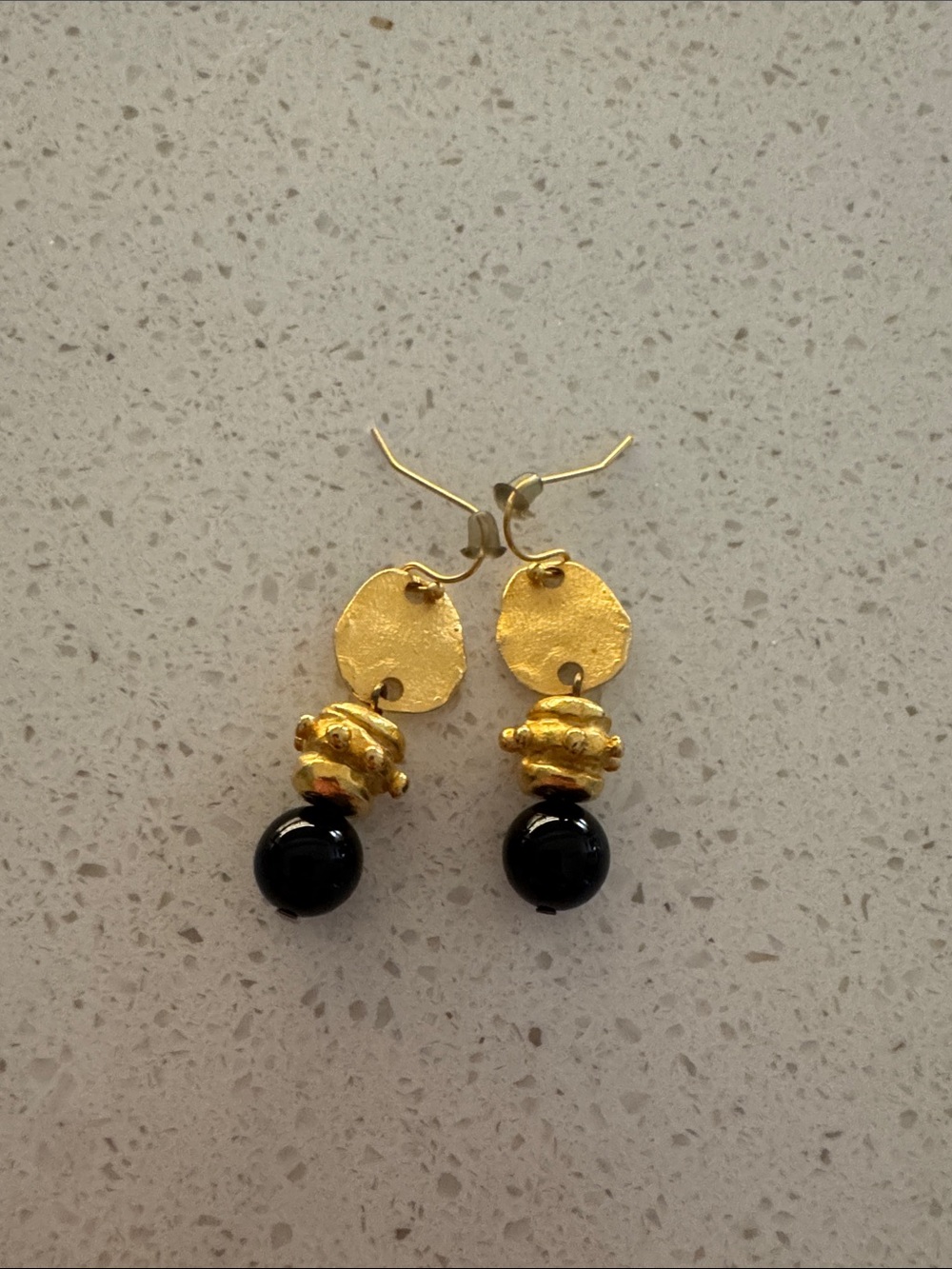 Susan Shaw Black Onyx Bentley Earrings